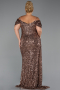 Long Copper Plus Size Evening Gown ABU5232