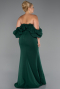 Emerald Green Long Plus Size Evening Dress ABU4990
