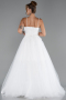 Long White Evening Dress ABU5279
