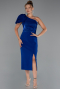 Sax Blue Midi Cocktail Dress ABK2249