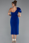 Sax Blue Midi Cocktail Dress ABK2249