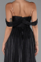 Long Black Chiffon Cocktail Dress ABU5283