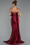 Burgundy Long Prom Gown ABU5022