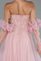 Long Powder Color Evening Dress ABU5291