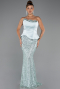 Long Mint Beaded Evening Dress ABU5303