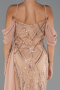 Long Gold Beaded Evening Dress ABU5316