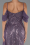 Long Lavender Beaded Evening Dress ABU5316
