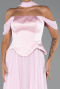Long Powder Color Chiffon Evening Dress ABU5327