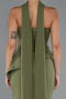 Long Olive Drab Mermaid Prom Dress ABU5329