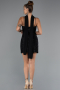 Short Black Beaded Evening Dress ABK2443
