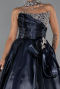 Long Navy Blue Satin Evening Dress ABU5324
