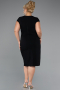 Midi Black Plus Size Cocktail Dress ABK2445