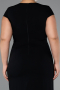 Midi Black Plus Size Cocktail Dress ABK2445