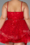 Short Red Formal Plus Size Dress ABK2436