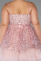 Short Powder Color Formal Plus Size Dress ABK2436