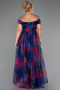 Long Navy Blue Plus Size Evening Gown ABU5263