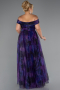 Long Purple Plus Size Evening Gown ABU5263