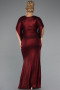 Long Burgundy Plus Size Evening Dress ABU3280