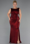 Long Burgundy Plus Size Evening Dress ABU5231