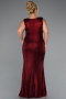 Long Burgundy Plus Size Evening Dress ABU5231