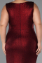 Long Burgundy Plus Size Evening Dress ABU5231