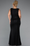 Long Black Plus Size Evening Dress ABU5231