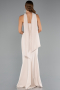 Long Beige Prom Gown ABU5216