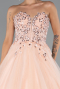 Long Salmon Haute Couture Dress ABU5342