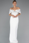 Long White Evening Dress ABU5352