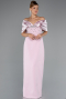 Long Powder Color Evening Dress ABU5352