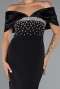 Long Black Evening Dress ABU5352