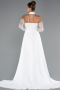 Long White Evening Dress ABU5355