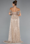 Long Gold Evening Dress ABU5338