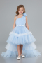 Front Short Back Long Light Blue Girl Dress ABO114