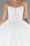 Long White Dantelle Plus Size Wedding Dress ABG166