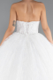 Long White Dantelle Plus Size Wedding Dress ABG166