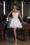 Mini White Dantelle Wedding Dress ABG164
