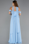 Light Blue Long Chiffon Evening Dress ABU5327