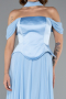 Light Blue Long Chiffon Evening Dress ABU5327