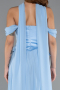 Light Blue Long Chiffon Evening Dress ABU5327