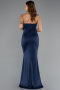 Long Navy Blue Prom Gown ABU5389
