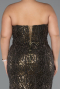 Long Olive Drab Beaded Plus Size Engagement Dress ABU5347