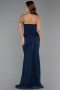 Long Navy Blue Dantelle Evening Dress ABU5407