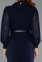 Midi Navy Blue Cocktail Dress ABK2462