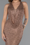 Long Copper Beaded Evening Dress ABU5403