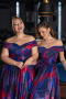 Long Navy Blue Plus Size Evening Gown ABU5263
