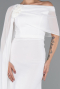 Long White Chiffon Evening Dress ABU5418
