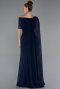 Long Navy Blue Chiffon Evening Dress ABU5418