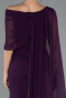 Long Purple Chiffon Evening Dress ABU5418