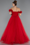 Long Red Evening Dress ABU5432